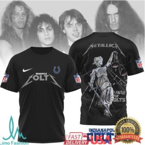 Indianapolis Colts Official NFL Metallica 3D Shirt