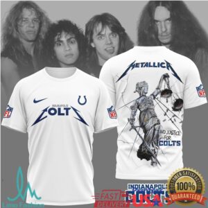 Indianapolis Colts Official NFL Metallica 3D Shirt