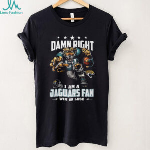Jacksonville Jaguars Damn Right I Am A Jaguars Fan T Shirt