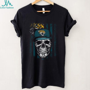 Jacksonville Jaguars Skull American Flag Fan T Shirt