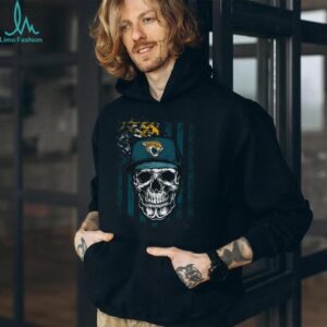 Jacksonville Jaguars Skull American Flag Fan T Shirt