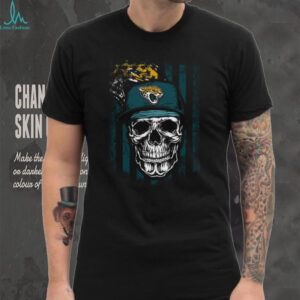 Jacksonville Jaguars Skull American Flag Fan T Shirt