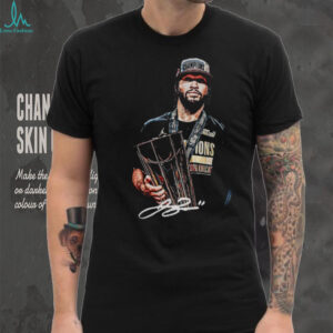 Jalen Brunson New York Knicks NBA Basketball holding Cup MVP signature shirt