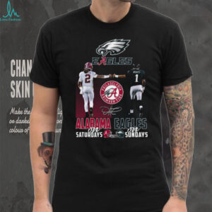 Jalen Hurts Alabama Crimson Tide & Philadelphia Eagles Dual Team Shirt