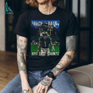 Jalen Hurts Back to Back NFC East Champs Philadelphia Eagles NFL 2025 shirt Jalen Hurts Back to Back NFC East Champs Philadelphia Eagles NFL 2025 shirt