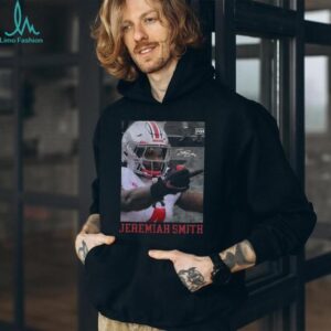 Jeremiah Smith Ohio State Buckeyes middle finger with the Marcus Hall salute shirt