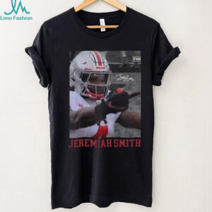 Jeremiah Smith Ohio State Buckeyes middle finger with the Marcus Hall salute shirt