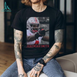 Jeremiah Smith Ohio State Buckeyes middle finger with the Marcus Hall salute shirt