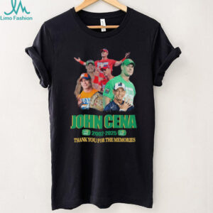 John Cena 2002 2025 Thank You For The Memories T Shirt