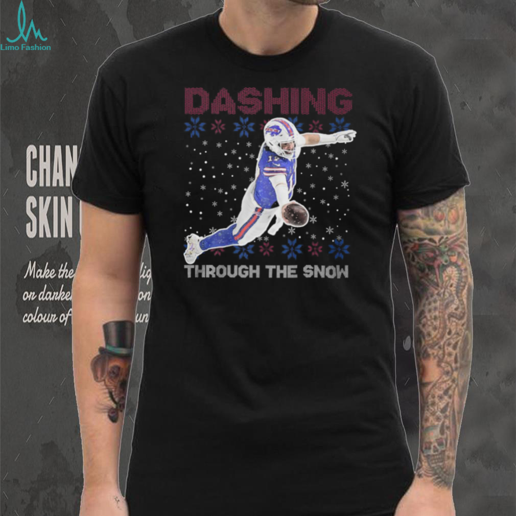 Josh Allen Dashing Through the Snow T Shirt Josh Allen Dashing Through the Snow T Shirt