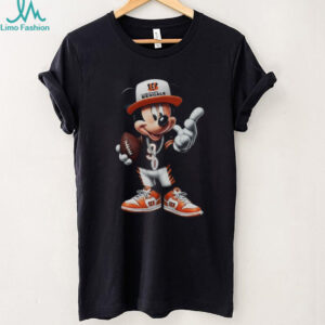 Junk Food Clothing Cincinnati Bengals Black Mickey Short Sleeve T Shirt