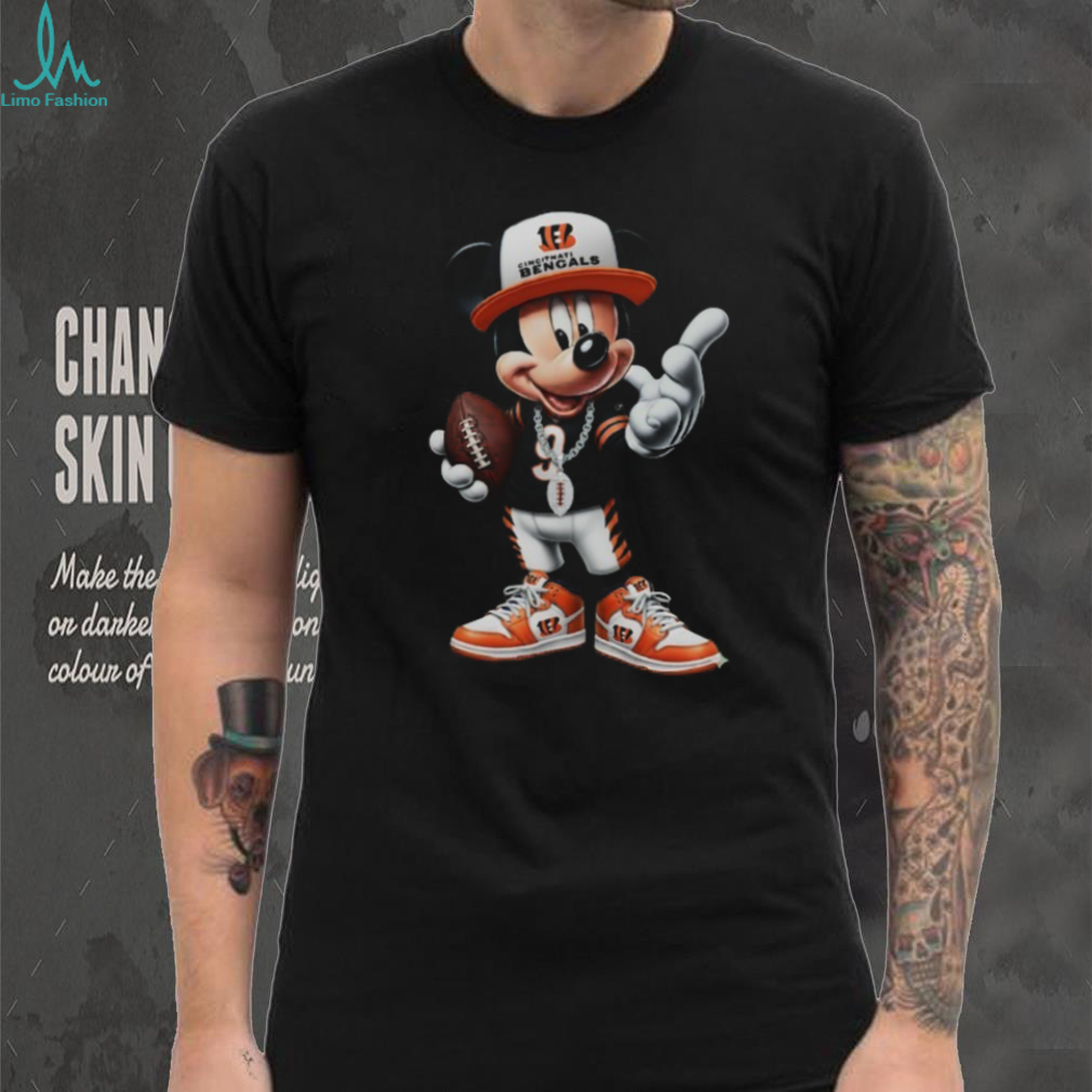Junk Food Clothing Cincinnati Bengals Black Mickey Short Sleeve T Shirt Junk Food Clothing Cincinnati Bengals Black Mickey Short Sleeve T Shirt