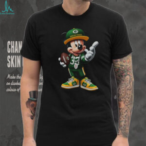 Junk Food Clothing Green Bay Packers Green Mickey Kick Back Short Sleeve T Shirt