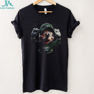 Junk Food New York Jets Black Disney Mickey QB T Shirt