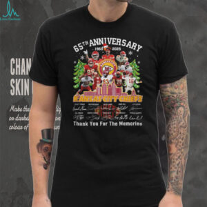 Kansas City Chiefs 65th Anniversary 1960 2025 Thank You For The Memories T Shirt.