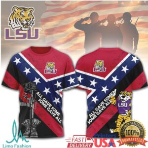 LSU All Gave Some Confederate Flag Tribute T Shirt LSU All Gave Some Confederate Flag Tribute T Shirt