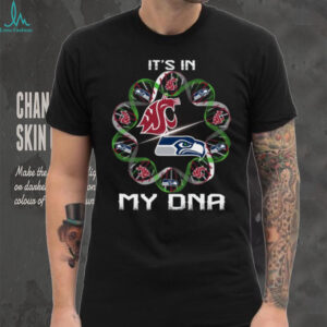 Logo Seattle Seahawks and Washington State Cougars It’s in my DNA T Shirt Logo Seattle Seahawks and Washington State Cougars It’s in my DNA T Shirt