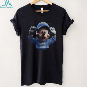 Los Angeles Chargers Disney Mickey Mouse Graphic T Shirt