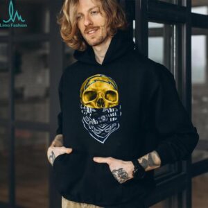 Los Angeles Chargers Skull and Bandana T Shirt