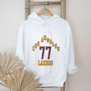 Los Angeles Lakers 77, LA Basketball Fan Cut Files, Number 77 NBA T Shirt