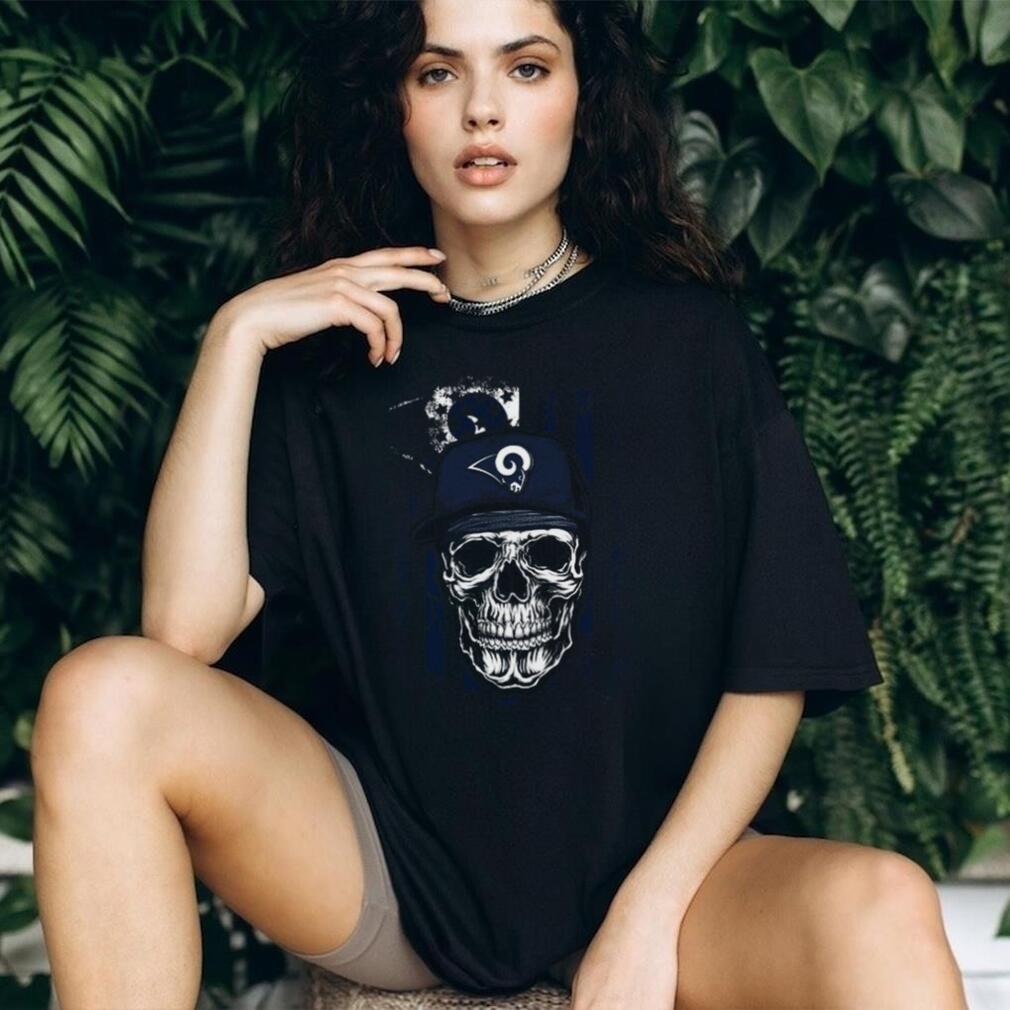 Los Angeles Rams Skull Distressed Flag T Shirt Los Angeles Rams Skull Distressed Flag T Shirt