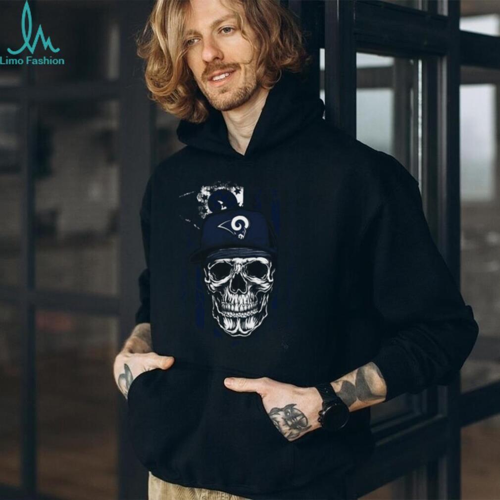 Los Angeles Rams Skull Distressed Flag T Shirt Los Angeles Rams Skull Distressed Flag T Shirt