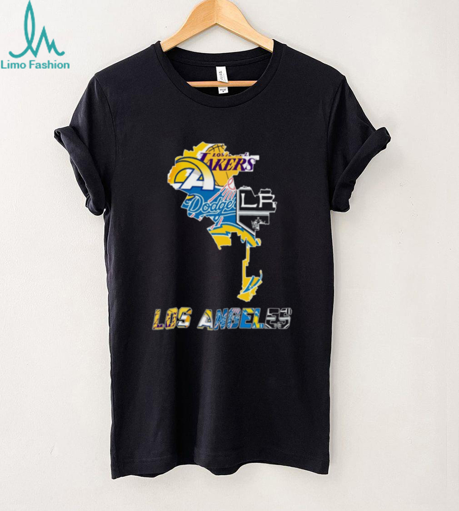 Los Angeles Sports Fan Skyline T Shirt Los Angeles Sports Fan Skyline T Shirt