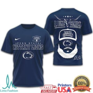 Luke Combs x Penn State Nittany Lions collaboration t shirts