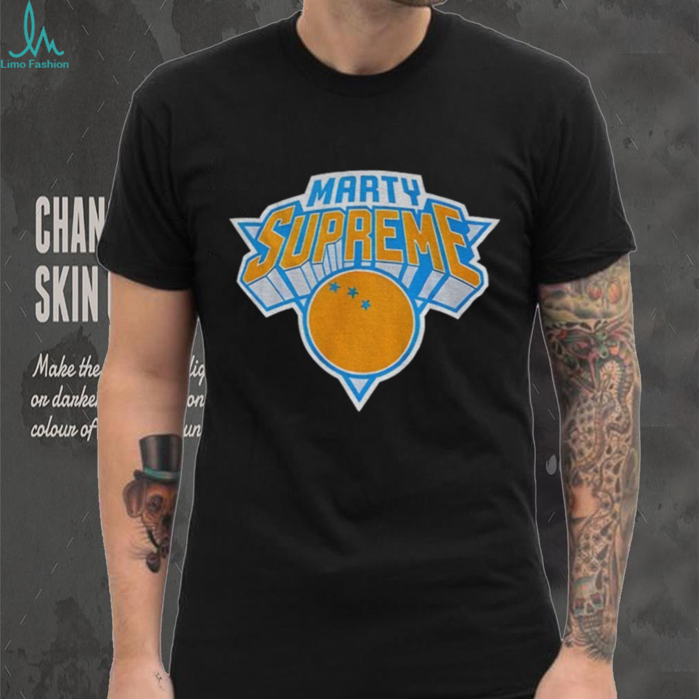 Marty Supreme New York Knicks Timothée Chalamet NBA Cup final shirt Marty Supreme New York Knicks Timothée Chalamet NBA Cup final shirt