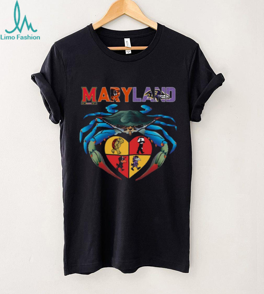 Maryland Crab Heart T Shirt Recovered Maryland Crab Heart T Shirt Recovered