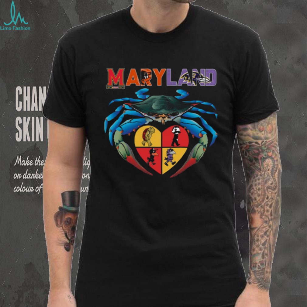 Maryland Crab Heart T Shirt Recovered Maryland Crab Heart T Shirt Recovered