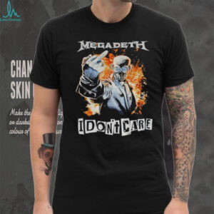 Megadeth middle finger Vic Rattlehead I don’t care shirt Megadeth middle finger Vic Rattlehead I don’t care shirt
