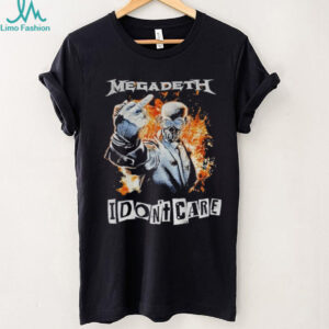 Megadeth middle finger Vic Rattlehead I don’t care shirt
