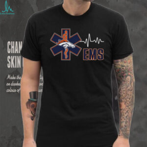 Men’s Black Denver Broncos EMS Logo T Shirt Men’s Black Denver Broncos EMS Logo T Shirt
