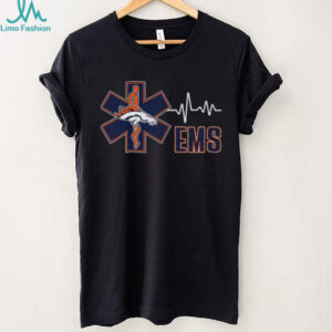 Men's Black Denver Broncos EMS Logo T Shirt