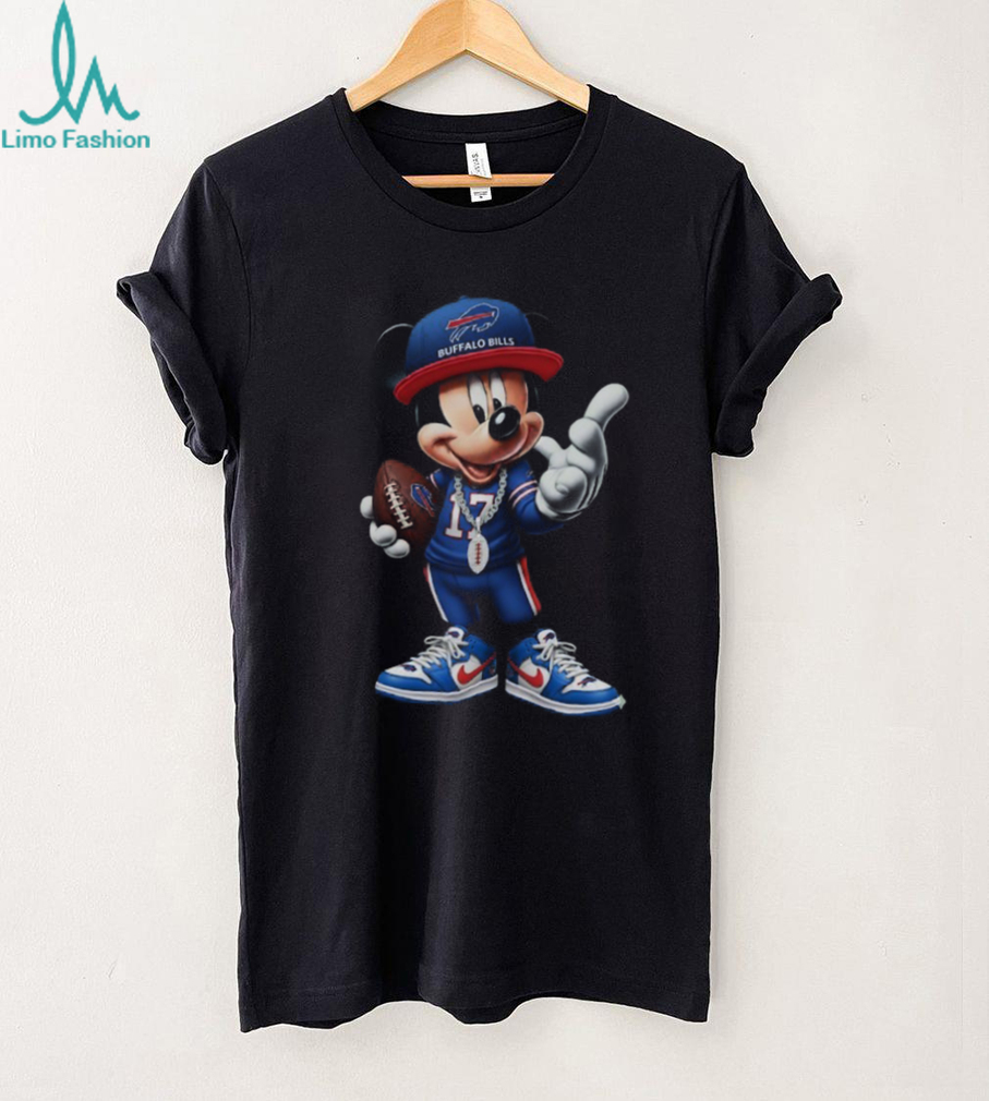 Men’s Buffalo Bills Junk Food Royal Disney Mickey QB T Shirt Men’s Buffalo Bills Junk Food Royal Disney Mickey QB T Shirt