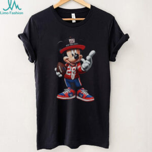 Men's Junk Food Royal New York Giants Disney Mickey QB T Shirt