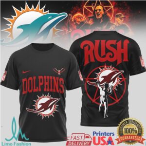 Miami Dolphins Official NFL Rush 3D Shirt