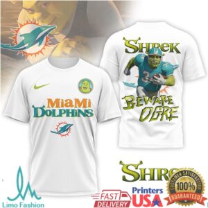 Miami Dolphins Official NFL Shrek 3D Shirt