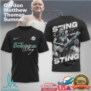 Miami Dolphins Official NFL Sting Fan 3D Shirt