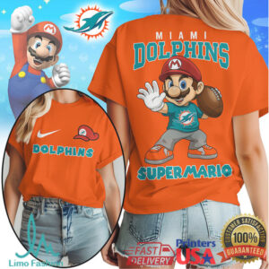 Miami Dolphins Official NFL Super Mario Shirt