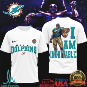 Miami Dolphins Official NFL Thanos 3D Shirt