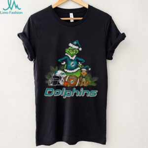 Miami Dolphins The Grinch Steals Christmas T Shirt