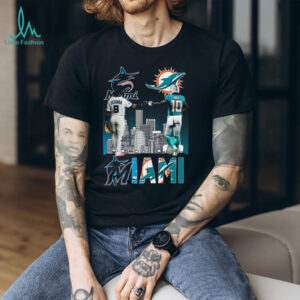 Miami Dolphins Tyreek Hill & Jean Segura Crossover Graphic T Shirt