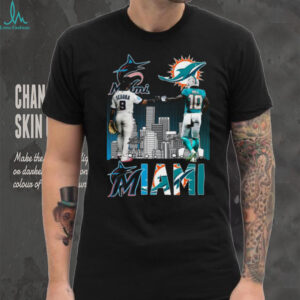 Miami Dolphins Tyreek Hill & Jean Segura Crossover Graphic T Shirt