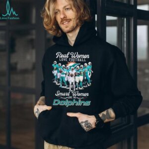 Miami Dolphins Women’s T Shirt Real Women Love Football Smart Women Love The Dolphins Miami Dolphins Women’s T Shirt Real Women Love Football Smart Women Love The Dolphins
