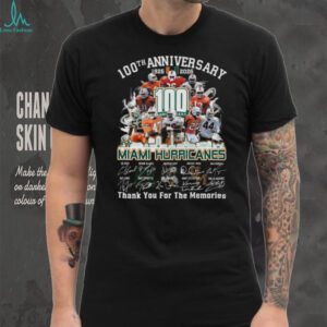 Miami Hurricanes 100th Anniversary Commemorative T Shirt