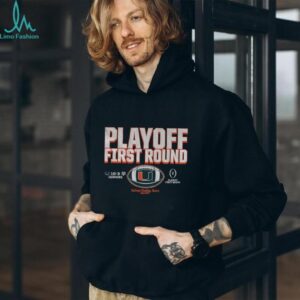Miami Hurricanes Football 2025 CFP Playoff First Round Winner shirt