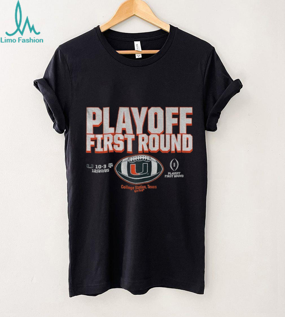 Miami Hurricanes Football 2025 CFP Playoff First Round Winner shirt Miami Hurricanes Football 2025 CFP Playoff First Round Winner shirt