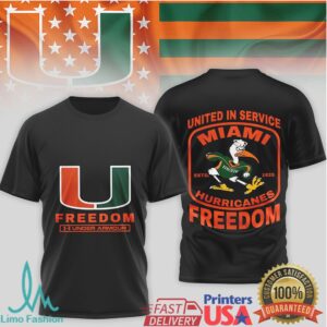 Miami Hurricanes Freedom Under Armour T shirt